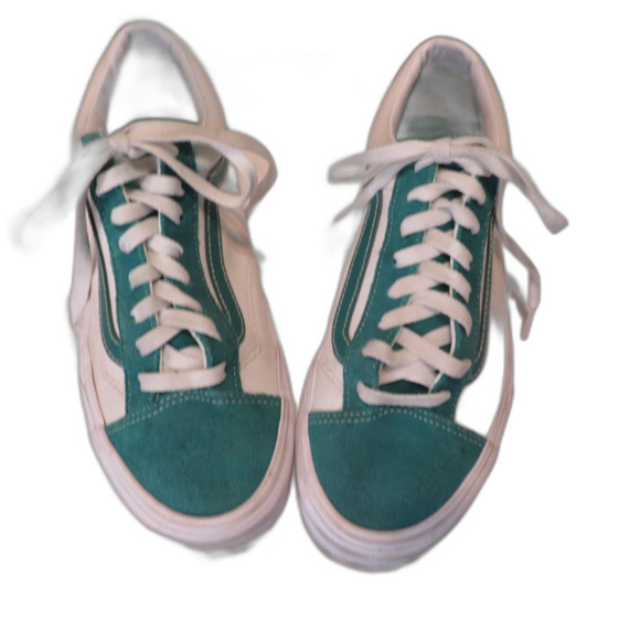 Vans Style 36 Classic Sport Cadmium Green Suede White Canvas Shoes - Picture 1 of 5